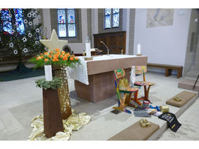 Aussendung der Sternsinger in Naumburg (© Karl-Franz Thiede)